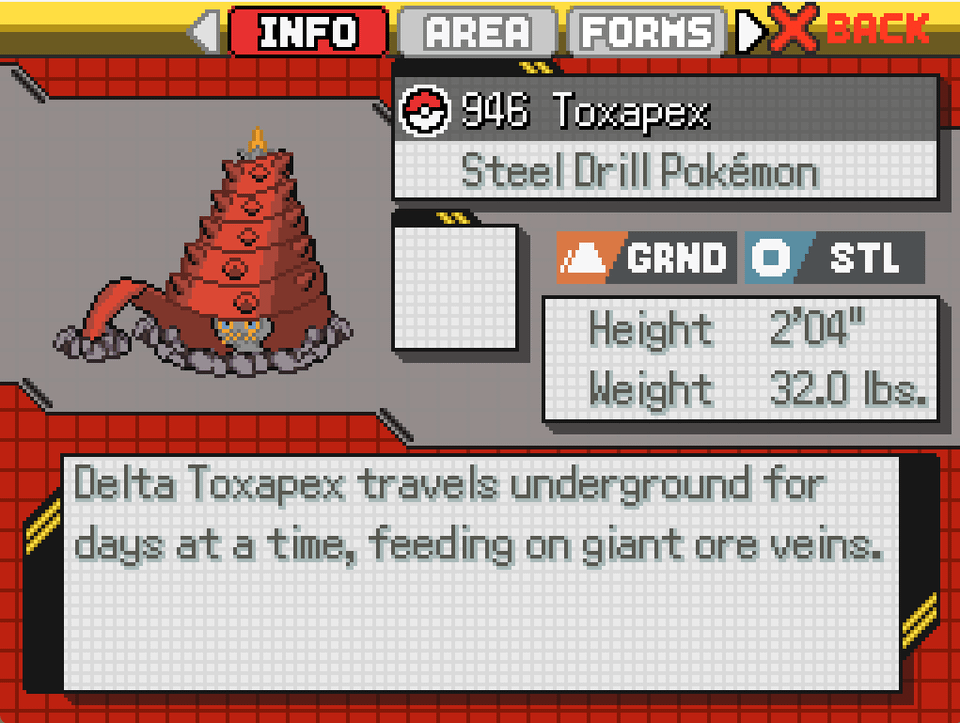 Steel-Type Delta species for my fangame.