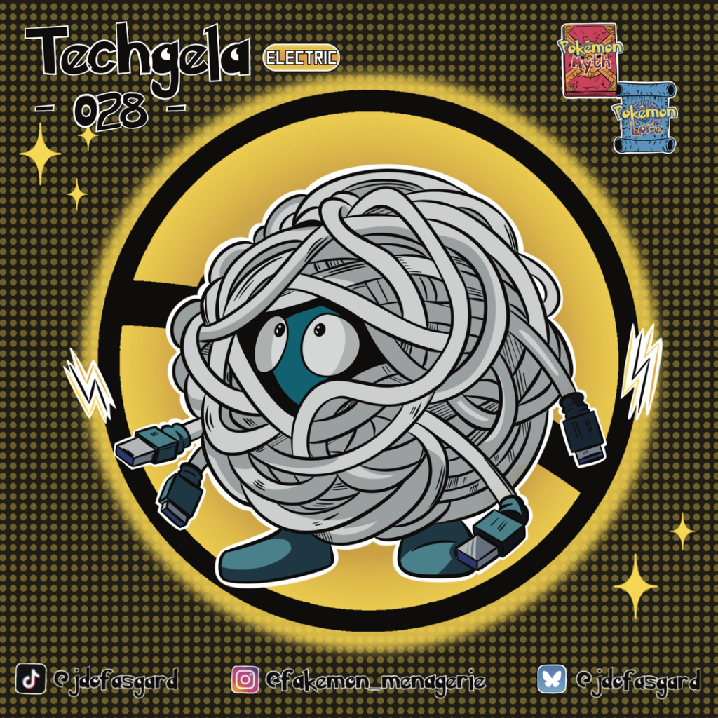 Techgela and Techspand, convergent evolutions for Tangela.
