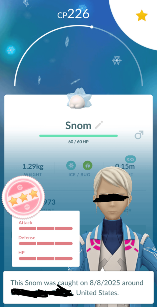 Why does this have to be the "New" Pokémon I get Hundo with?!
