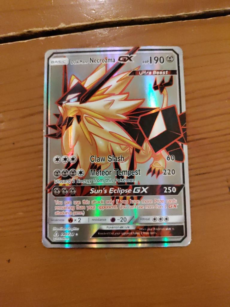 Pokemon Dusk mane necrozma gx numbering is off? 145/138