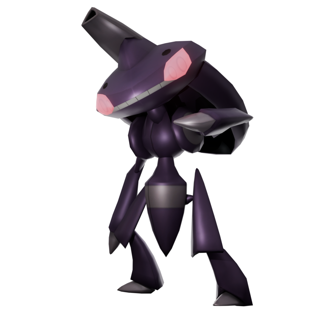 Did a liiiiiittle render of Genesect in Blender (using his Smash Wii U Model)