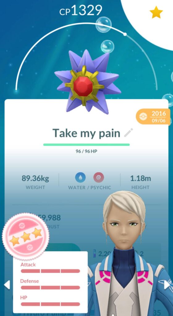 Is this guy able to fight good? (Starmie)