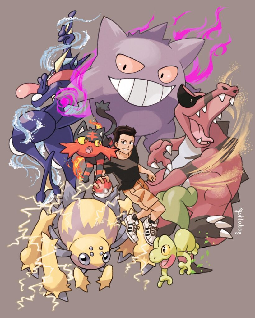 Full team Pokémon commission I did recently! Would your team be a match to him?