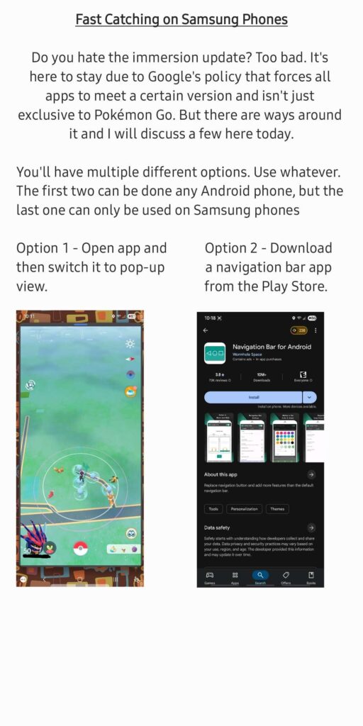 How to Fast Catch After Immersion Update