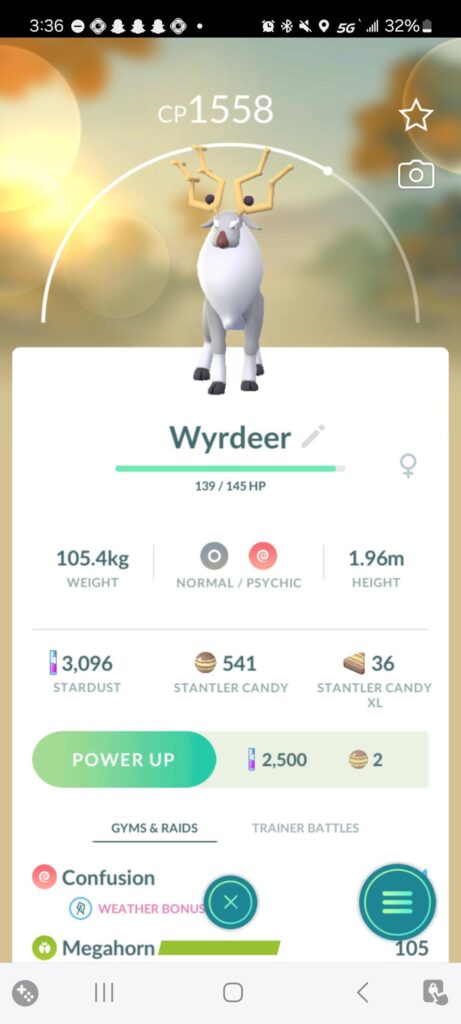 I caught this guy in a 3 star raid today