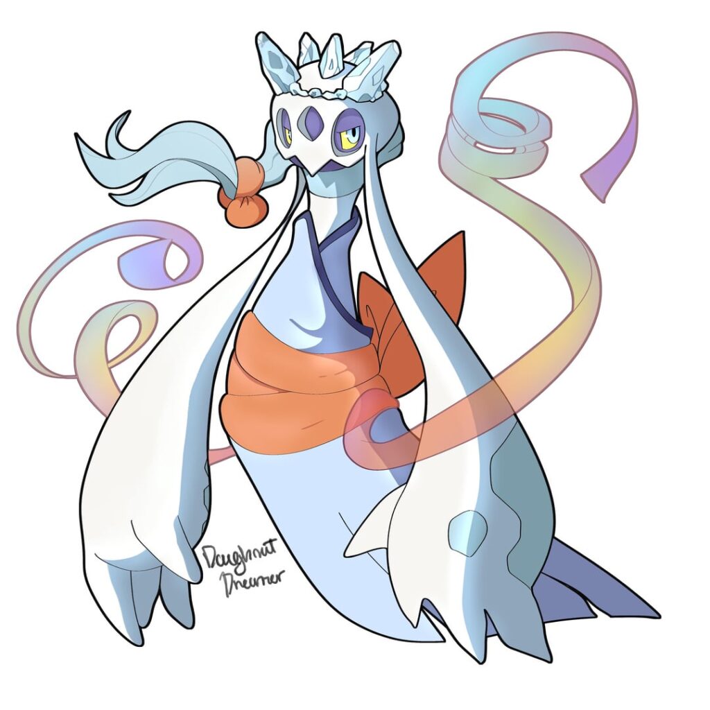 Drew my fan-made mega Frosslass a lil while back