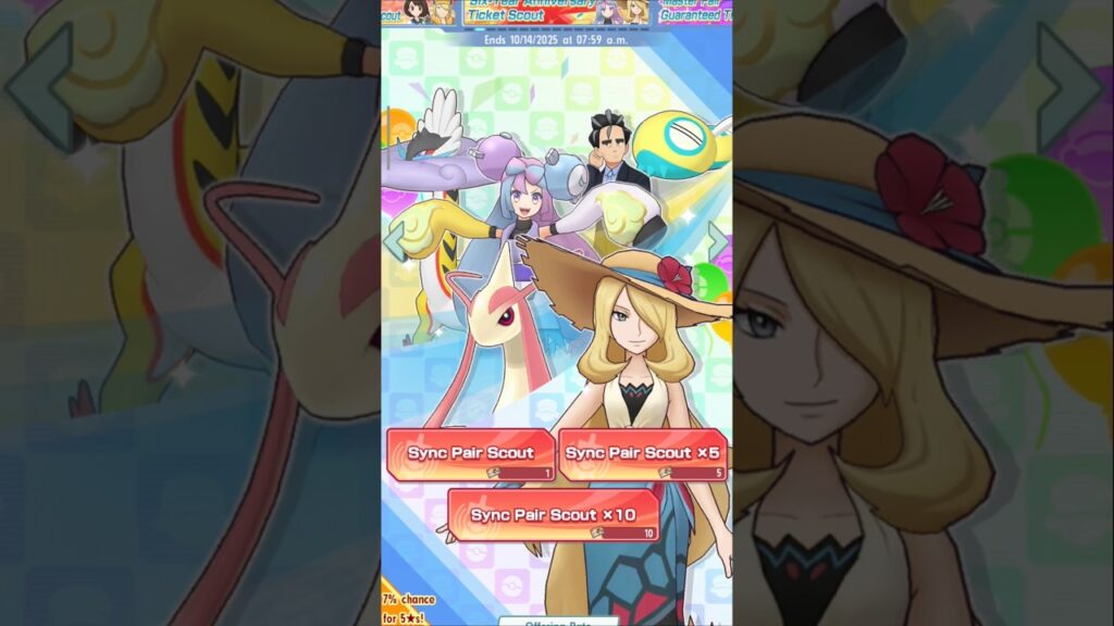 6 Year Anniversary Scout + 10-Pair Scout | Day 5 | Pokemon Masters EX #pokemonmaster #pokemon