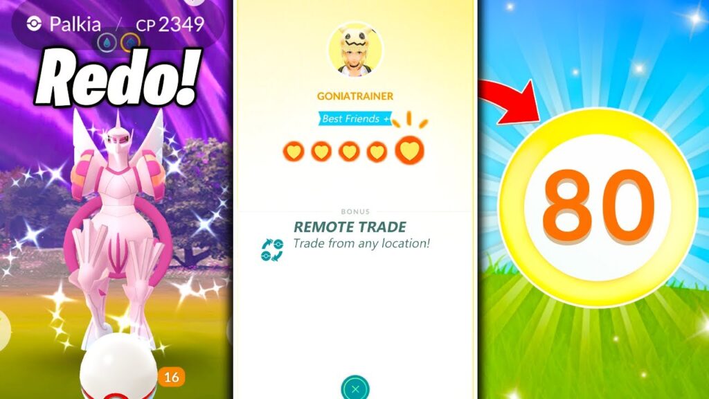 REMOTE TRADING IS GETTING CLOSER TO POKEMON GO! Level 80 Requirement / Origin Palkia Raid Hour REDO