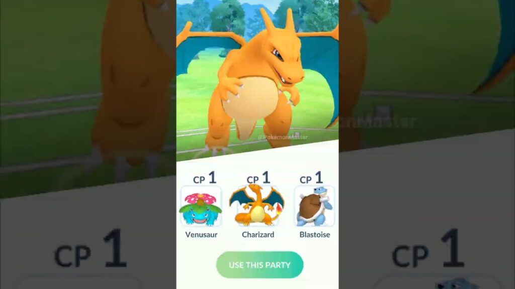 using LeveL One Kanto Starters in Pokemon GO.