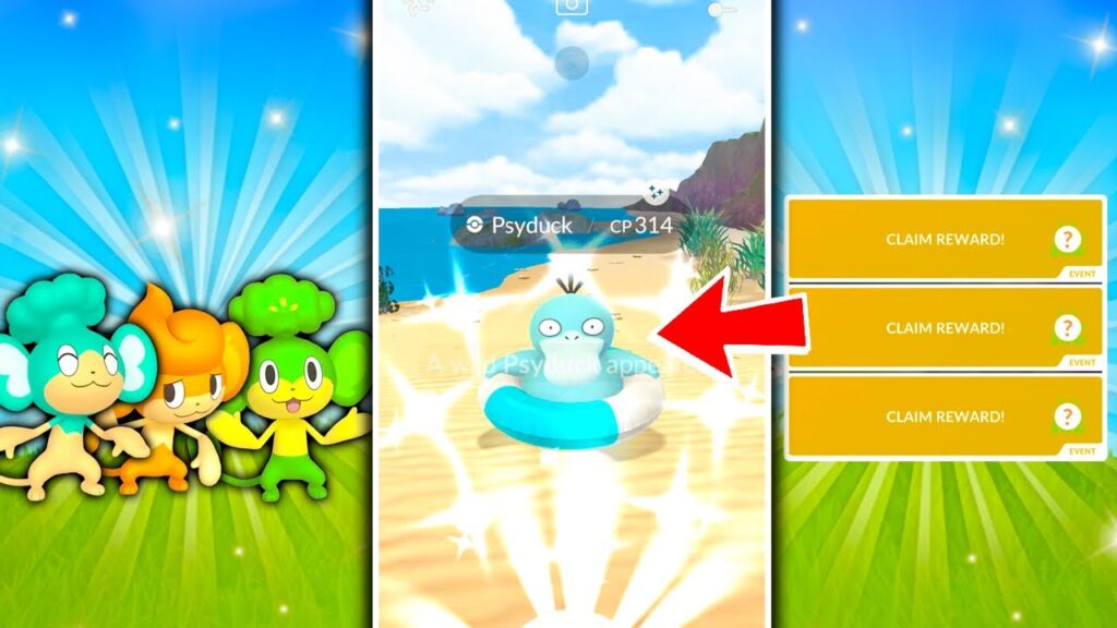 GOOD NEWS ABOUT COSTUMED PSYDUCK IN POKEMON GO! Catch ALL Elemental Monkeys / Shiny BOOSTED
