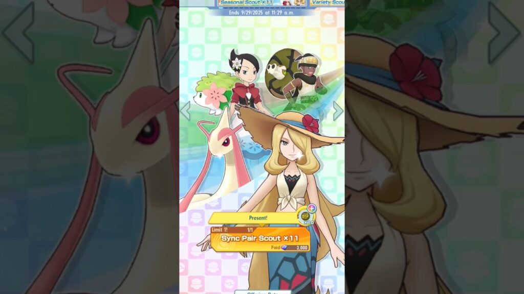 Seasonal Select Scout | Pokemon Masters EX #pokemonmasters
