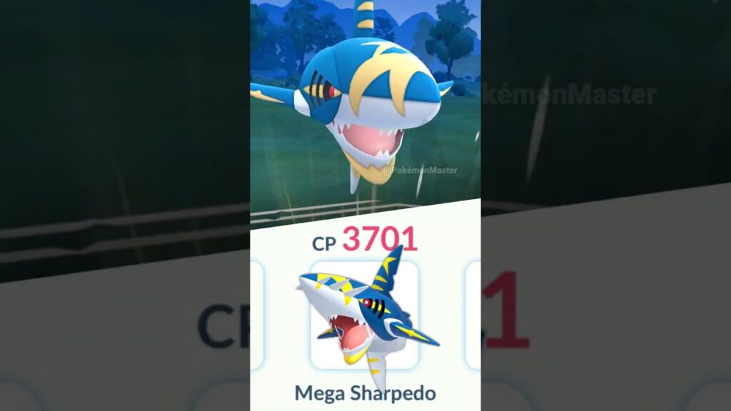 1.1 Hp shiny Mega Sharpedo vs Team go rocket (Pokemon GO)