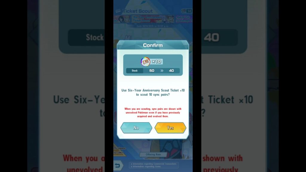 Six-Year Anniversary Ticket Scout X50 Part Two | Pokemon Masters EX 6th Anniversary #pokemonmasters