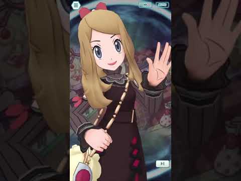 Pokemon Masters EX - Serena and Whimsicott sync move Semisweet Fairy Beam Japanese VA, English CC