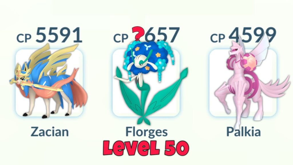 using LeveL 50 *SHUNDO* FLORGES in Pokemon GO.