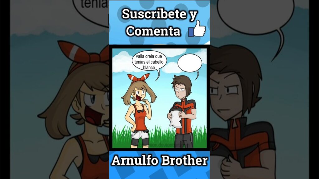 Cabello blanco  #shorts #pokemon #comics #comicpokemon #humor