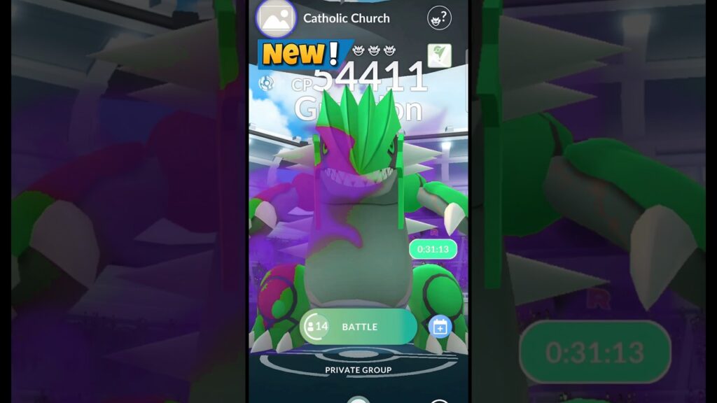 First Ever Shadow Groudon Raid in Pokemon Go