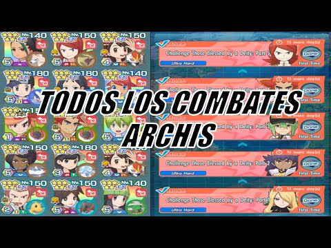 TODOS LOS COMBATES VS LOS ARCHIS - POKEMON MASTERS EX