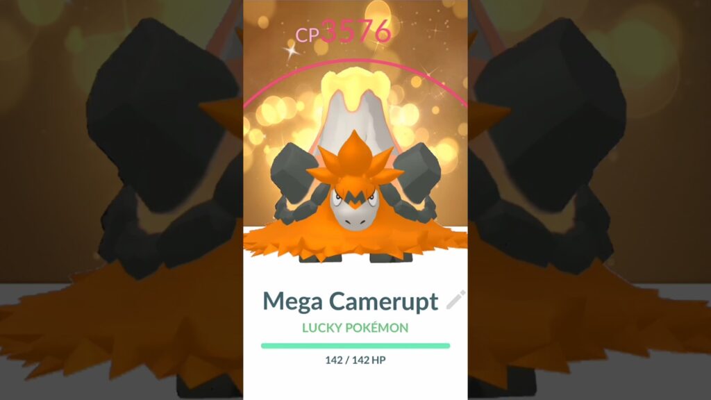 Woooohhh..! Lucky MEGA CAMERUPT in pokemon go.