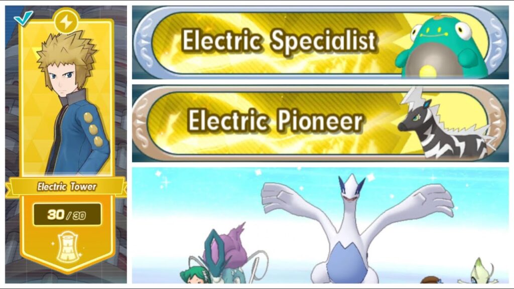 Pokemon Masters EX Pasio Electric Tower Conquered Final Floors 27-30