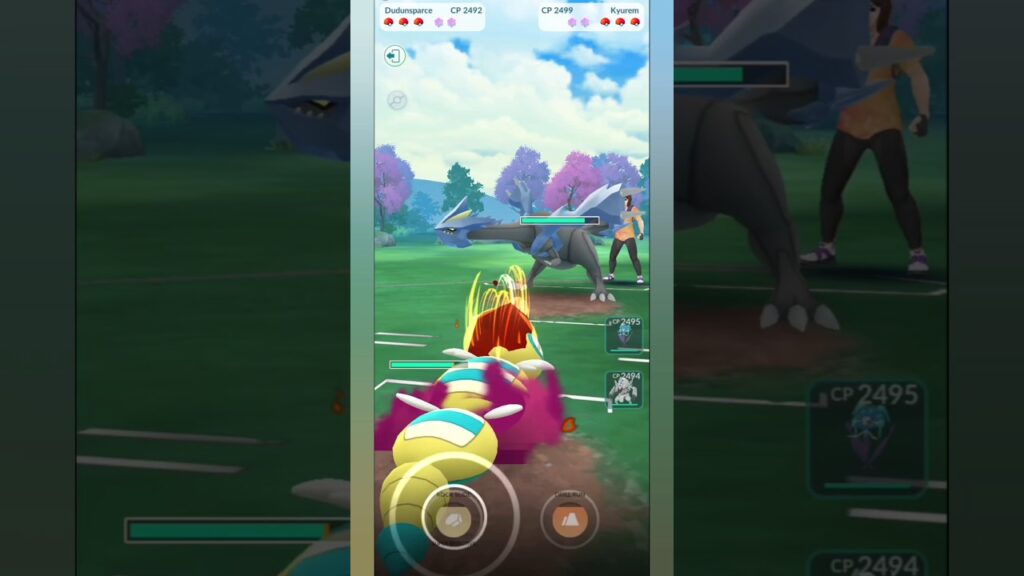 Dudunsparce In Pokemon Go Ultra League | Pokemon Go PVP | Dudunsparce Vs Kyurem | #shorts #short