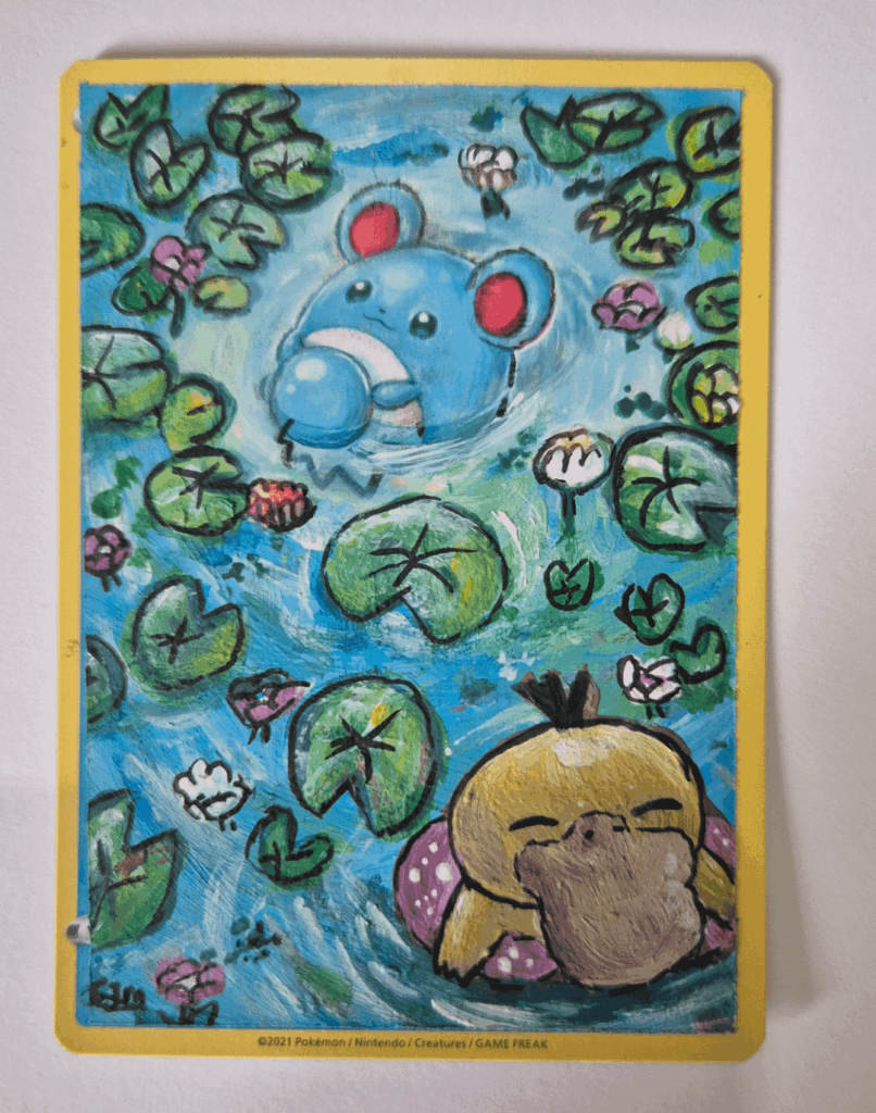 First ever painted card! (OC)