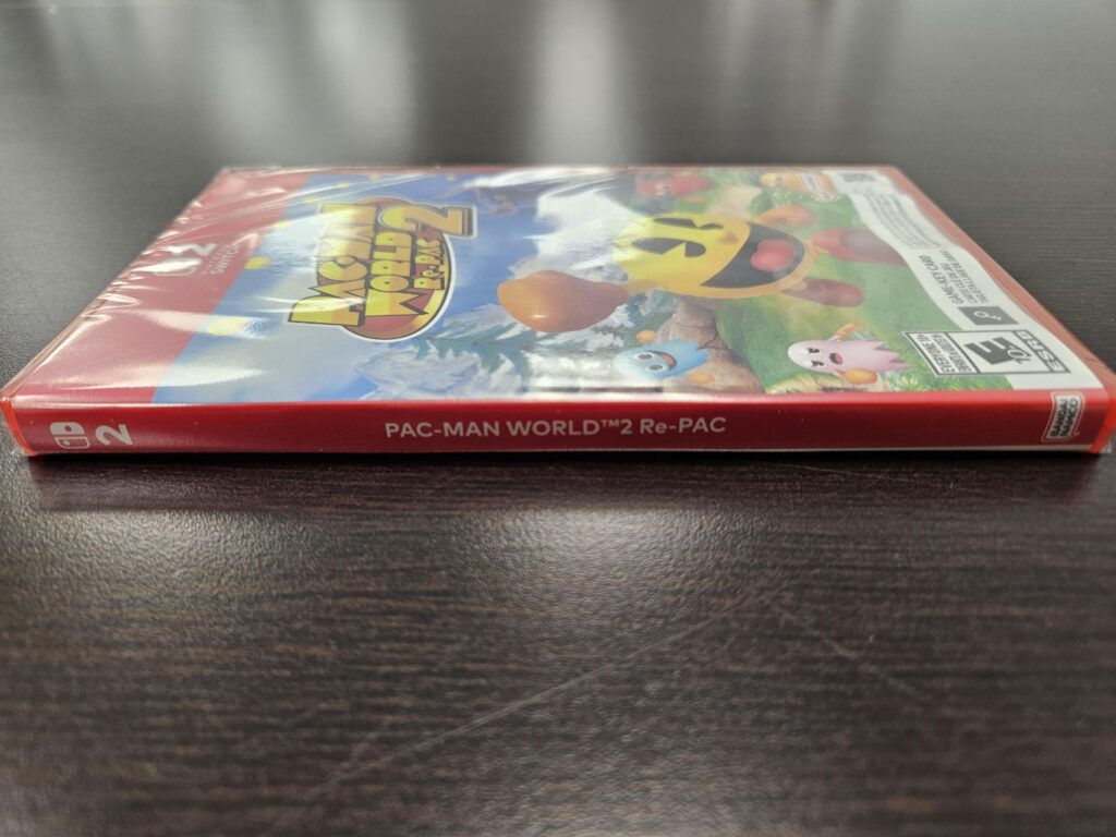Bandai Namco opted to use the Switch 1 stylized spine for Pac-Man World 2 Re-Pac on Switch 2