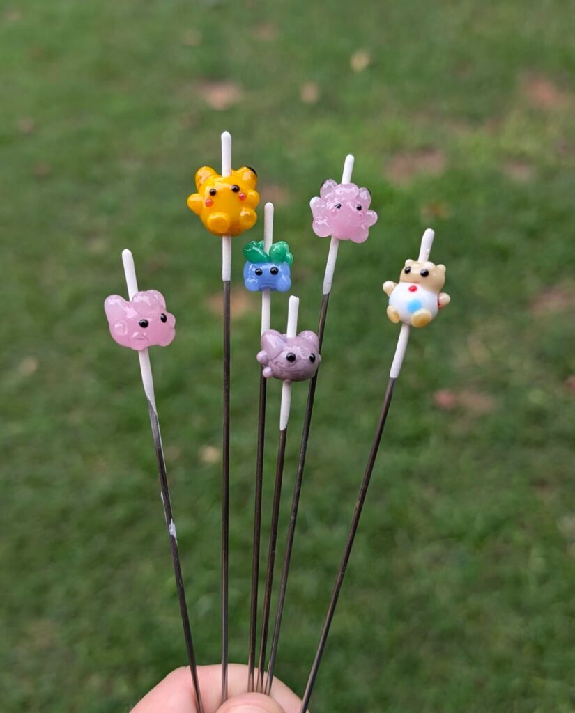 I made Pokemon glass beads :) what do you think