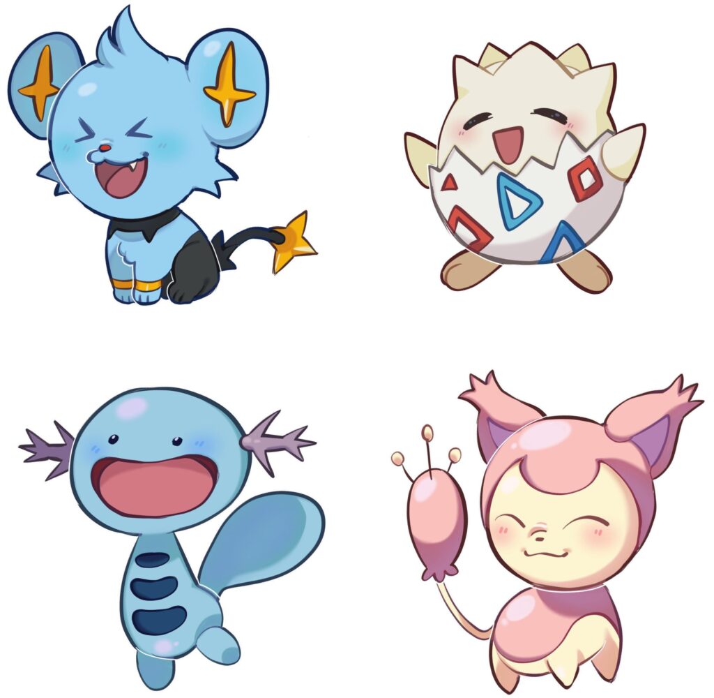 Pokémon stickers