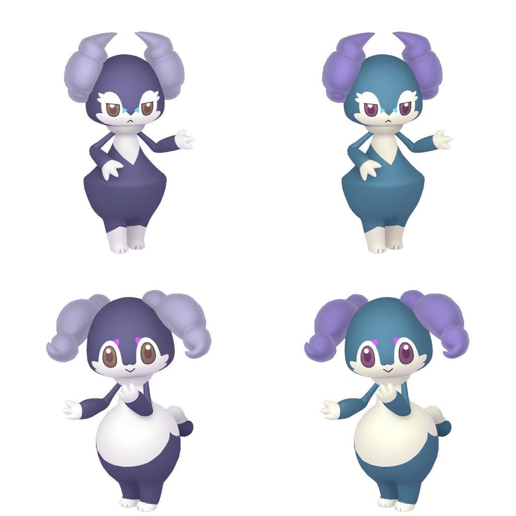 Indeedee Shiny Comparison