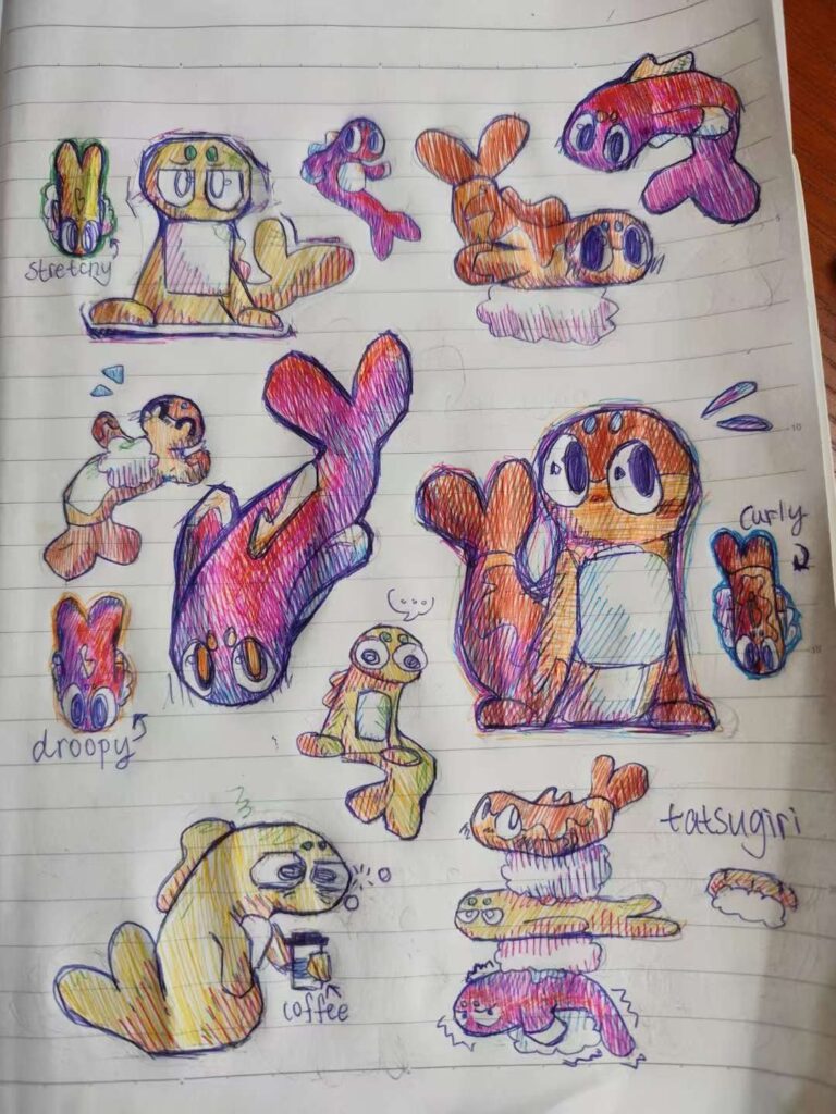 Daughter's sketches