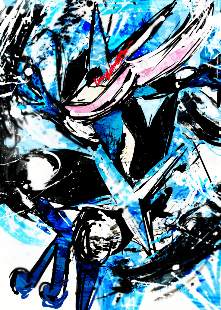 My fan art of Mega Greninja, do you prefer him or Ash-Greninja more?