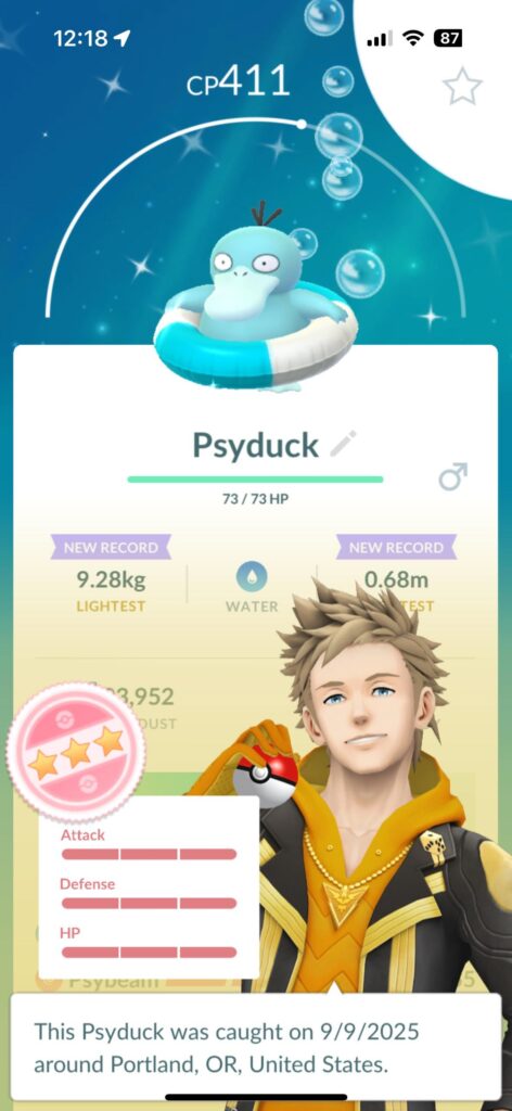 My girlfriend (Level 27, first month playing since 2017) just got the shundo on her SECOND Wild spawn check….