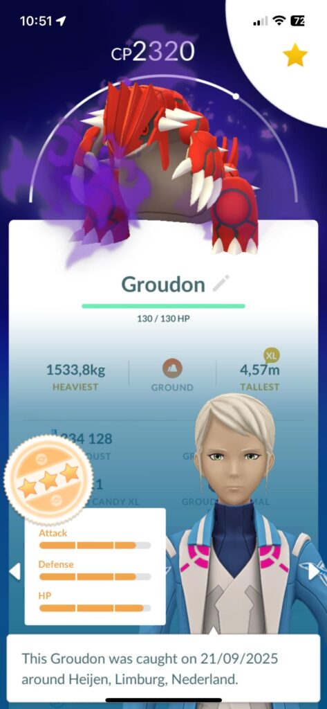 Groudon purification