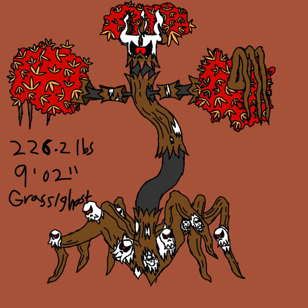 Creating a mega evolution every day until Pokemon legends z-a comes out - Day 21: Mega trevenant