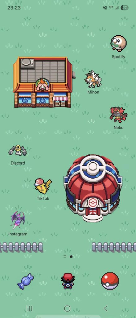 I Made a Pokémon Themed Homescreen