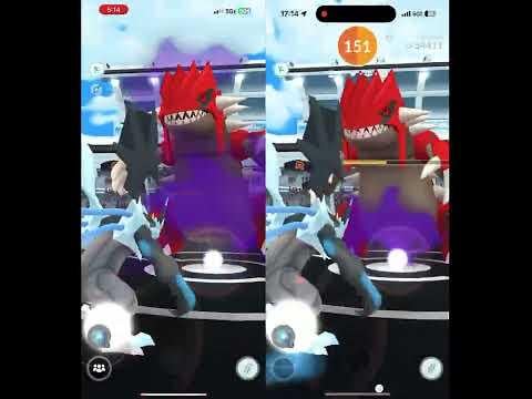 Shadow Groudon Duo, No 💎, Dragon Tail/Earthquake, No Weather Boost (Sunny), Level 40 Team