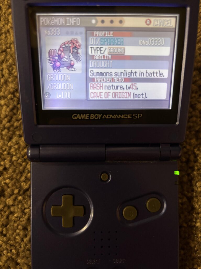 Once upon a time I caught a Groudon with a net ball. What are your weird catches?