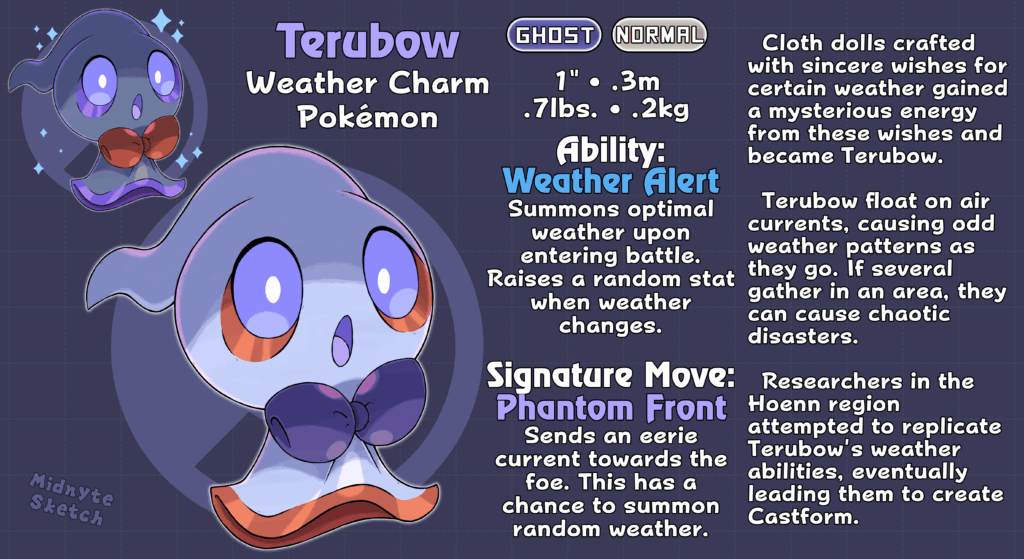 Ghost-type Castform rival, Terubow