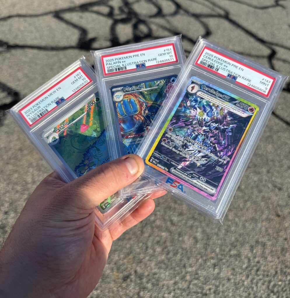 My first three PSA submissions  just came in!