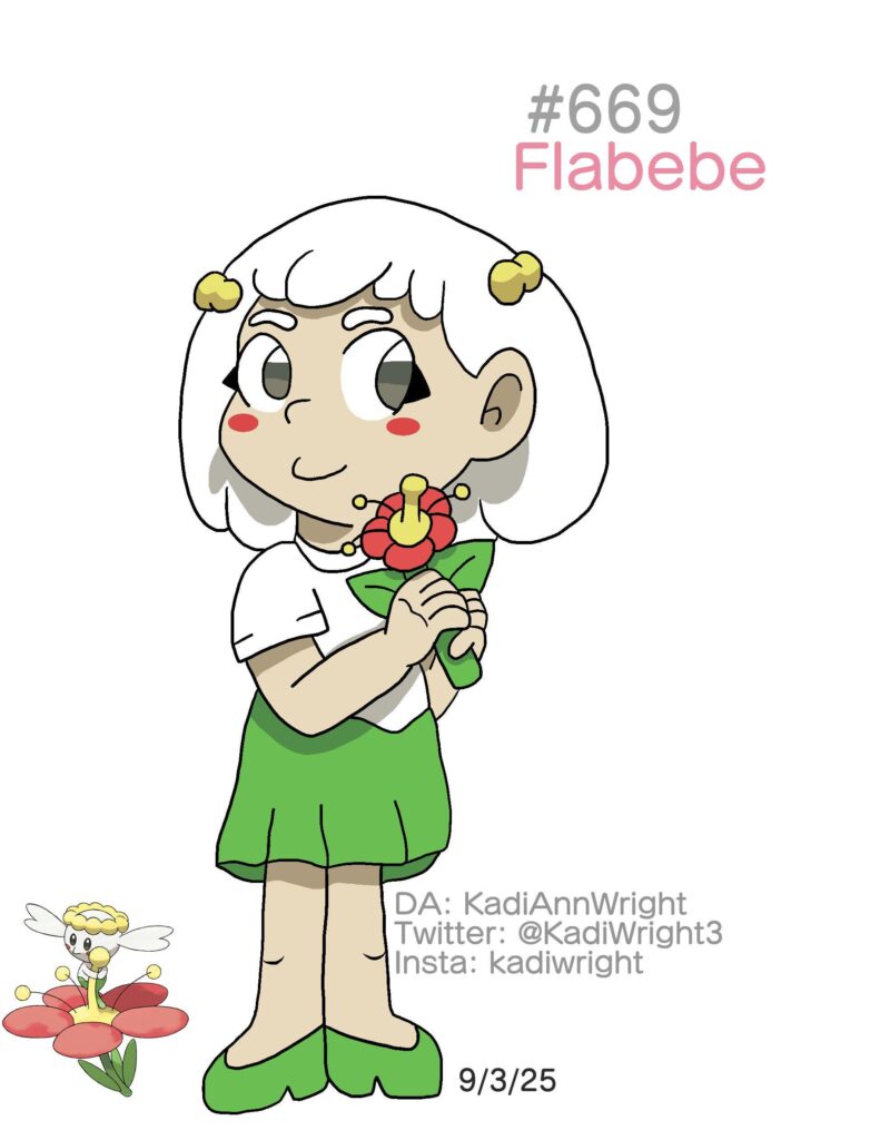 Humanized Flabebe (Art by me)