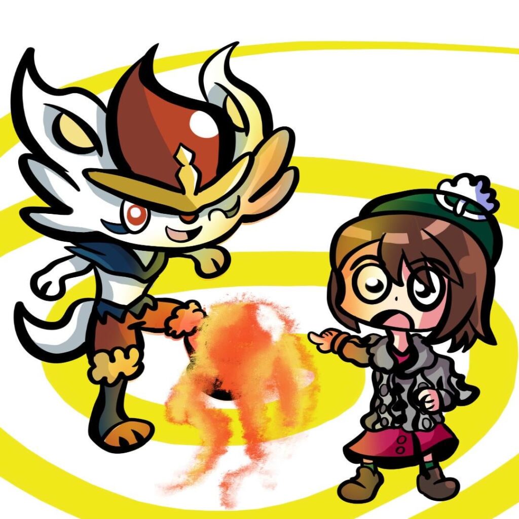 Cinderace e Glória OC