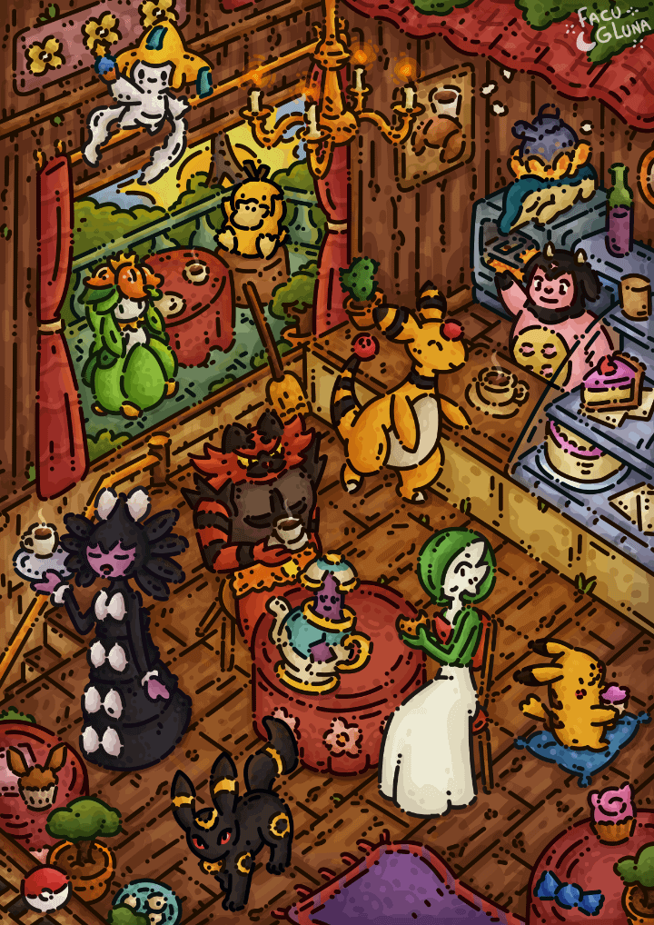 Pokemon Cafeteria!! (: [OC]