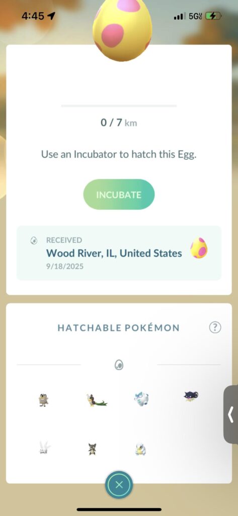 PSA: Don’t open gifts without making sure you have a full egg inventory because Rattata being in 7km eggs should be a crime.