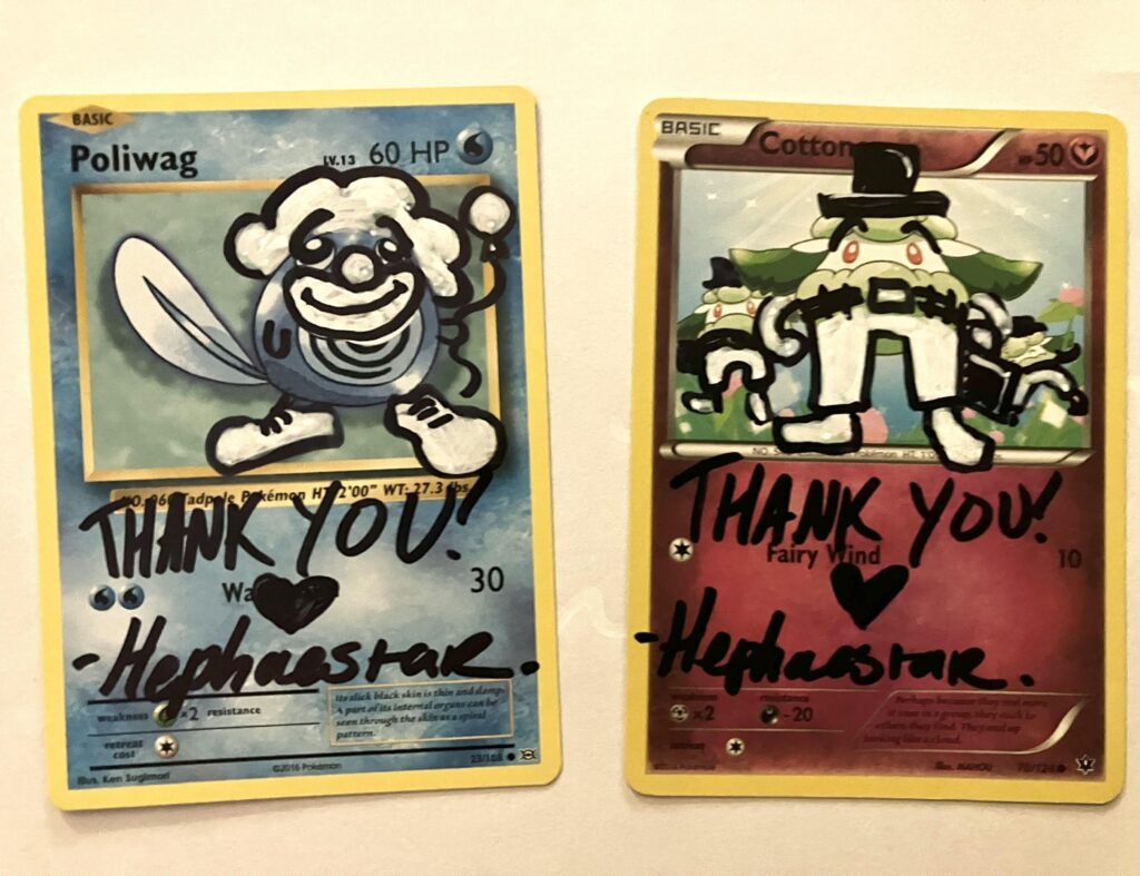 What do people think about drawing on cards?