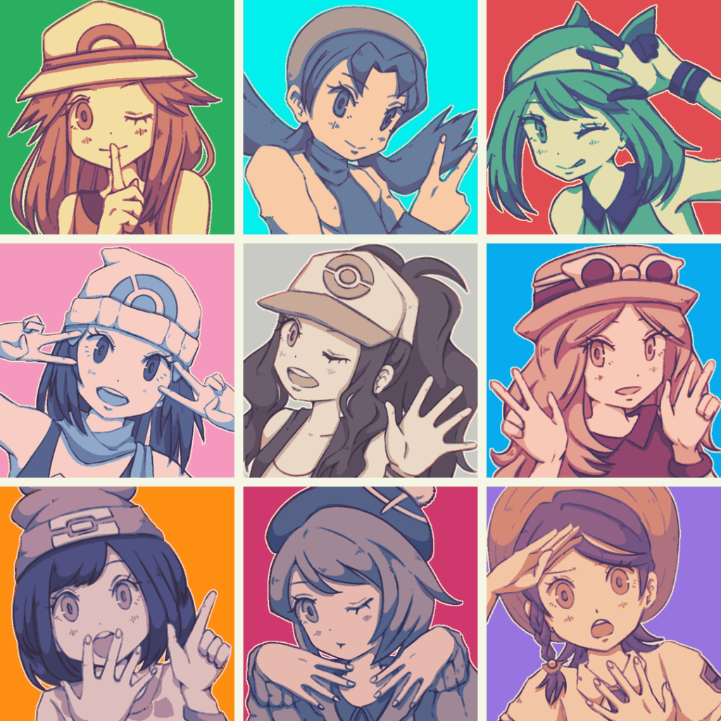 [OC] I drew some Pokémon trainers!