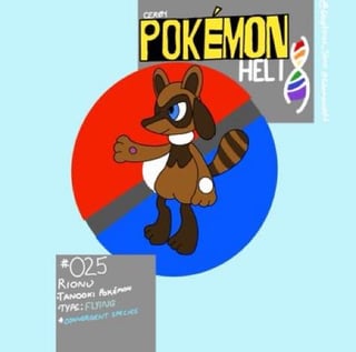 [OC] Rionu & Nookario-Tanuki Convergents of Riolu and Lucario