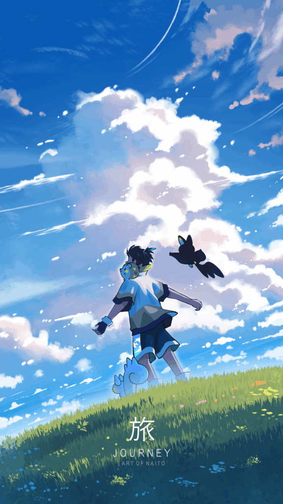 It would be really nice to set out on a journey with your Pokémons in real life. Art by me