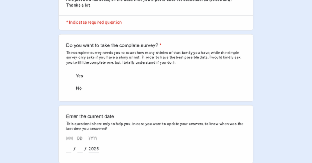 Shiny Survey: Another season reaches it's end