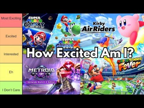 Ranking Upcoming Nintendo Games Based on Excitement